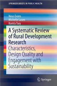 Systematic Review of Rural Development Research