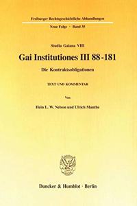 Gai Institutiones III 88 - 181
