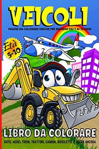 Libro Da Colorare Veicoli