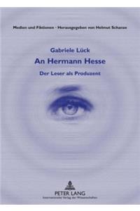 An Hermann Hesse