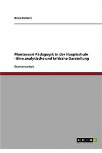 Montessori-Padagogik in Der Hauptschule