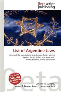 List of Argentine Jews