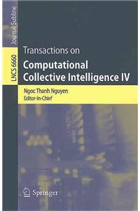 Transactions on Computational Collective Intelligence IV