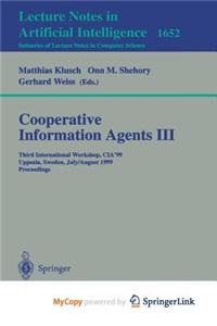 Cooperative Information Agents III