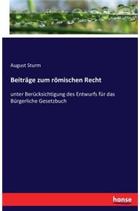 Beiträge zum römischen Recht
