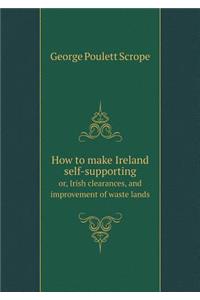 How to make Ireland self-supporting or, Irish clearances, and improvement of waste lands