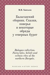 Balagan collection. Fairy tales, beliefs and certain rites at the northern Buryats.