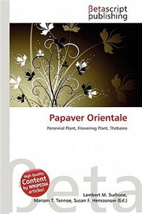 Papaver Orientale