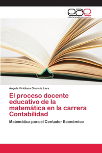 proceso docente educativo de la matemática en la carrera Contabilidad