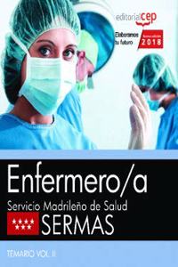 Enfermero/a. Promocion interna. Servicio Madrileno de Salud (SERMAS). Temario Vol. II.