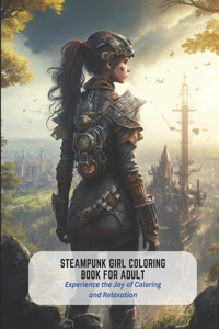 Steampunk Girl Coloring Book For Adult