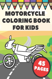 Motorcycle Coloring Book For Kids