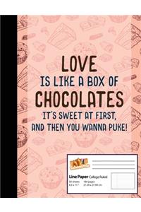 Line Paper College Ruled