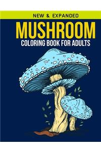 Mushroom Coloring book For Adults