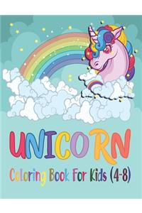 Unicorn Coloring Book for kids (4-8)