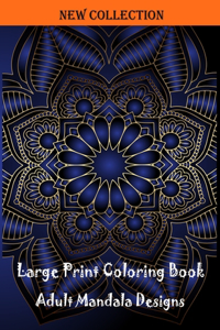Large print coloring book