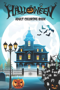 Halloween Adult Coloring Book