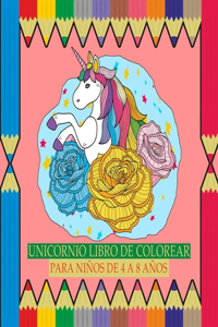 Unicornio Libro de Colorear para Niños de 4 a 8 Años