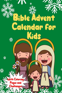 Bible Advent Calendar For Kids With Coloring Pages and Challanges
