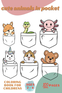 My First Animal in pocket Coloring Book for Toddlers