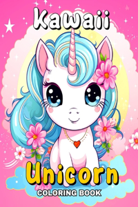 Kawaii Unicorn Coloring Book