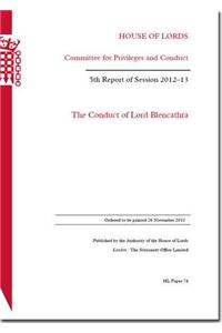 Conduct of Lord Blencathra: 5th Report of Session 2012-13