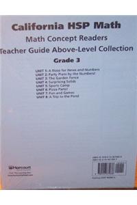 Harcourt School Publishers Math: Above Level Reader Teacher Guide Collection Grade 3