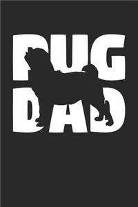 Pug Notebook 'Pug Dad' - Gift for Dog Lovers - Pug Journal