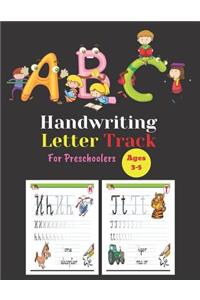 Handwriting Letter Track For Preschoolers