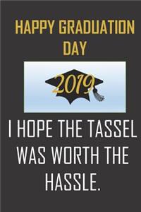 Happy Graduation Day 2019. I hope the tassel was worth the hassle.