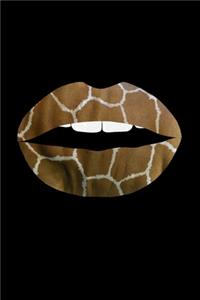 Giraff Lips - Animal Print - Notebook