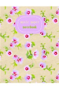 music paper notebook