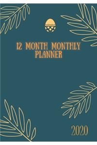 12 Month Monthly Planner