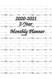 2-Year Monthly Planner 2020-2021 Arrows 8.5x11
