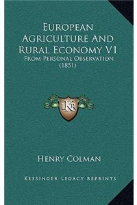 European Agriculture and Rural Economy V1