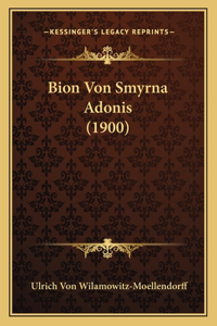 Bion Von Smyrna Adonis (1900)