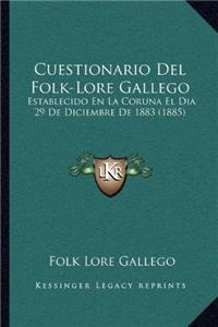 Cuestionario del Folk-Lore Gallego