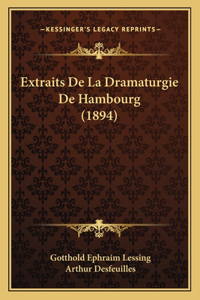 Extraits De La Dramaturgie De Hambourg (1894)