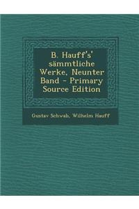 B. Hauff's' Sammtliche Werke, Neunter Band