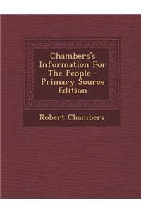 Chambers's Information for the People