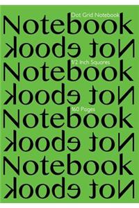 Dot Grid Notebook 1/2 Inch Squares 160 pages