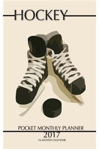 Hockey Pocket Monthly Planner 2017
