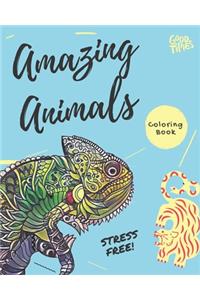 Amazing Animals Coloring Book