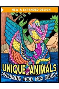 Unique Animals Coloring Book for Adult