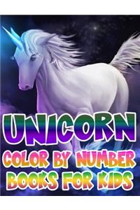 Unicorn Color By Number Books For Kids