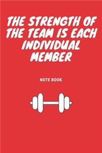 The Strength of the Team is each Individual Member