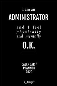 Calendar 2020 for Administrators / Administrator