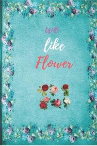 we like flower notebook