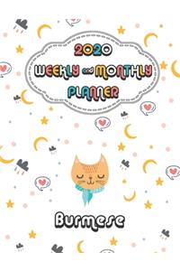 2020 Burmese Cat Planner