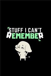 Stuff I Can't Remember Password Logbook